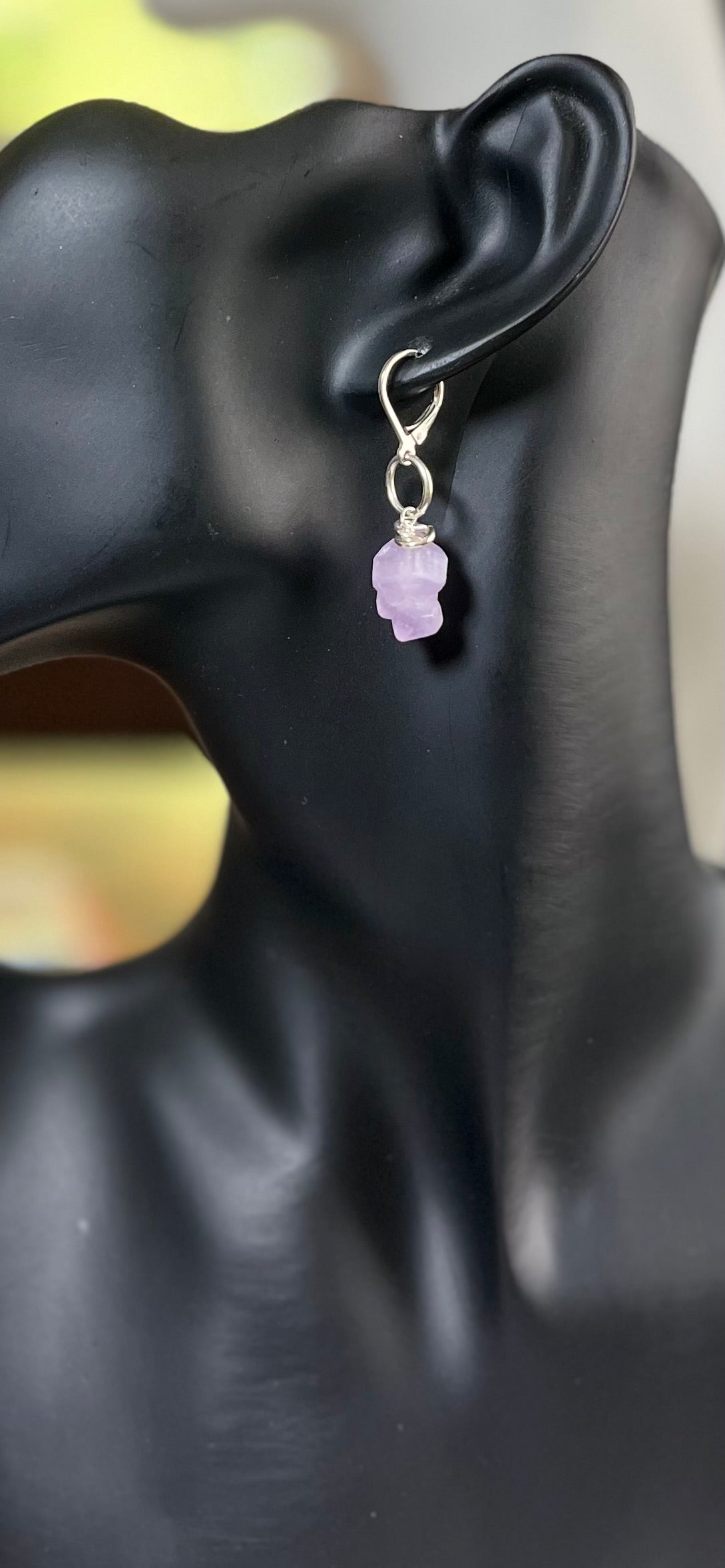 Amethyst and Sterling Earrings