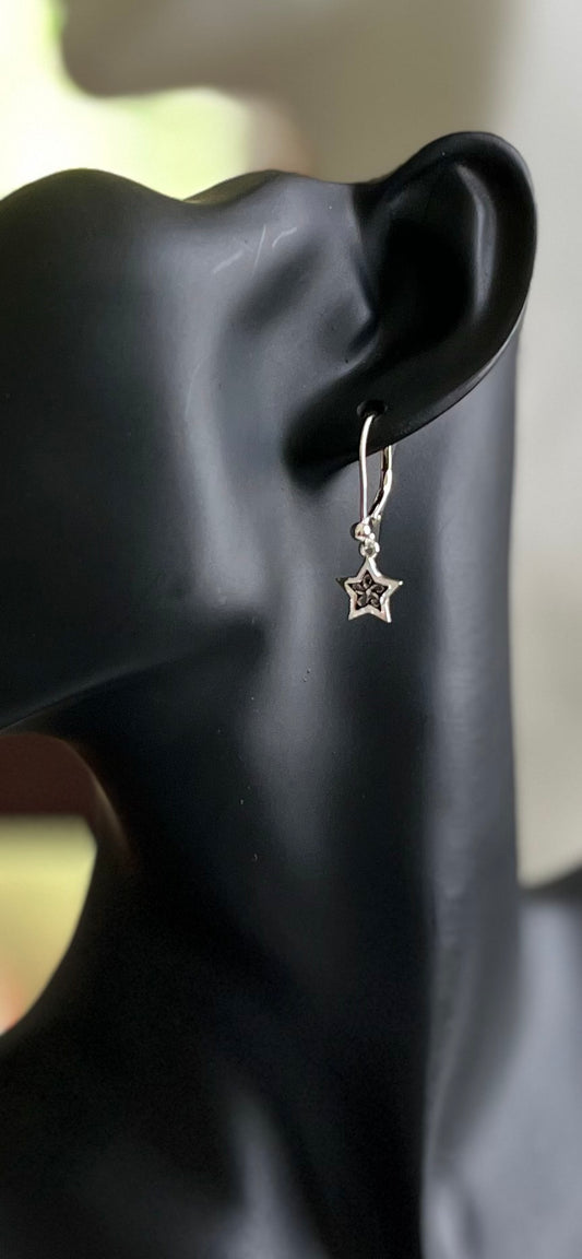 Sterling Silver Star Earrings