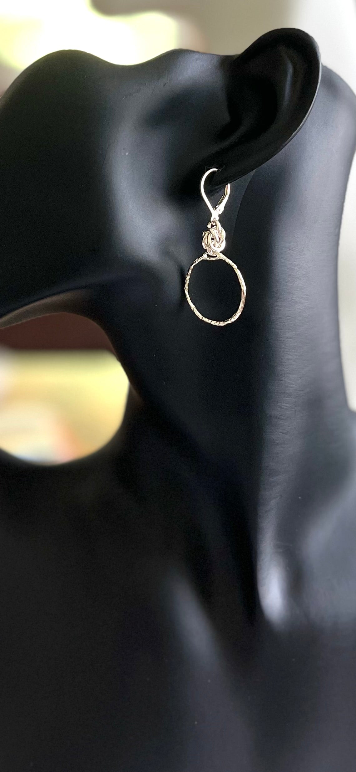 Sterling Silver Chainmail Earrings