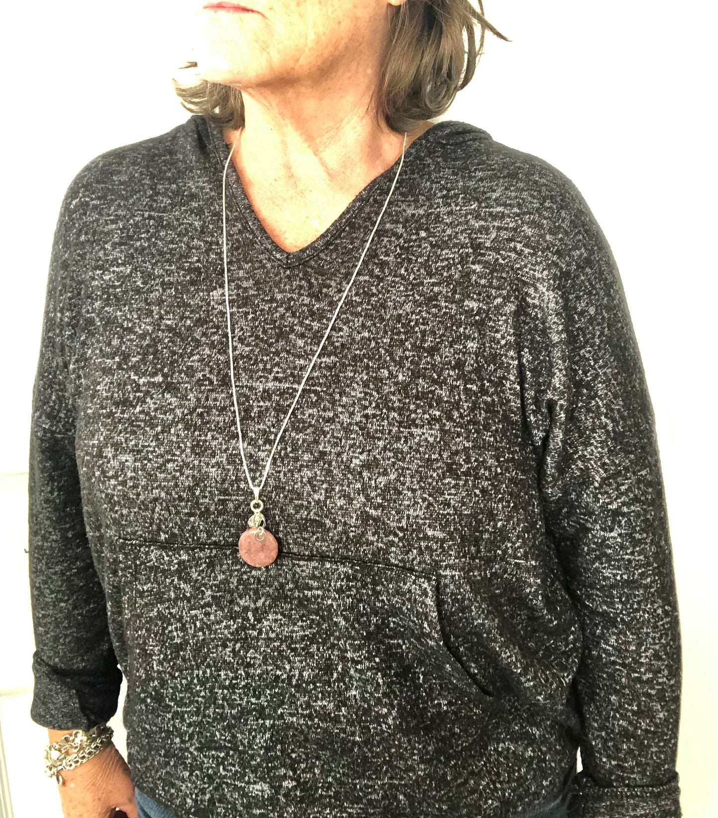 Rhodochrosite Gemstone Necklace