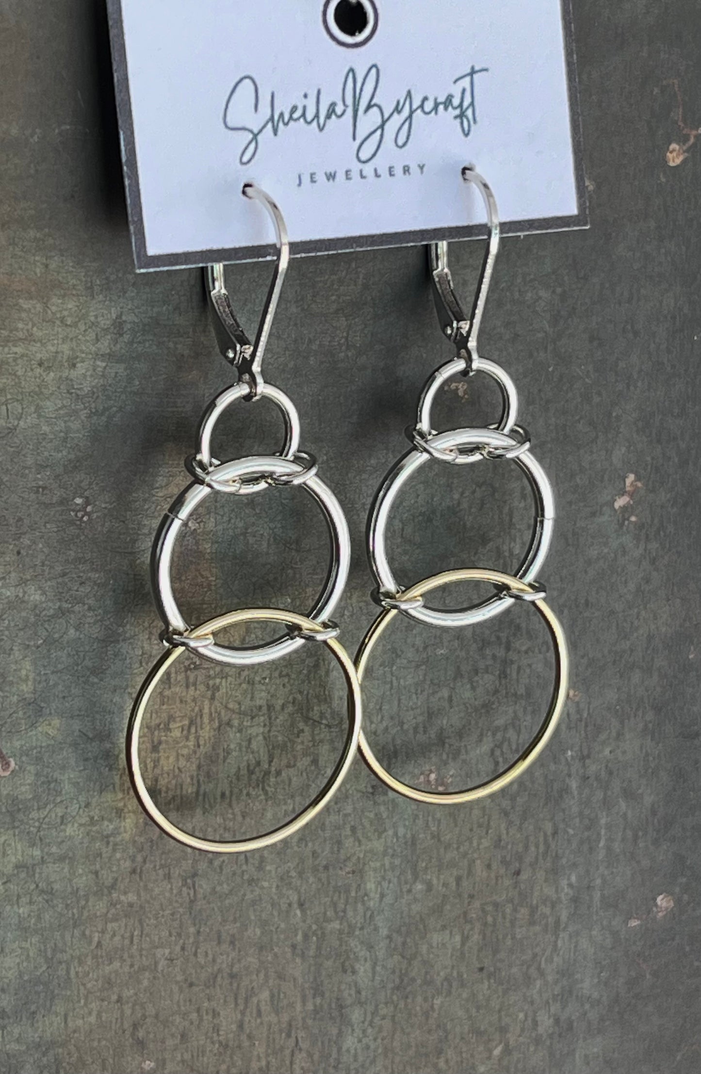 Sterling Silver | 14k Gold-filled Chainmail Trio Earrings