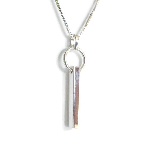 Sterling Column Necklace