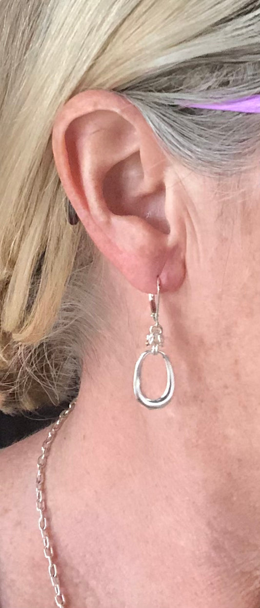 Sterling Oval Drops