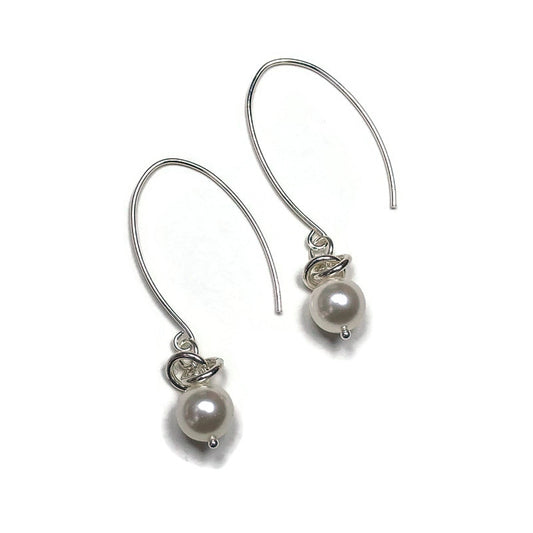 Pearl and Sterling Earrings