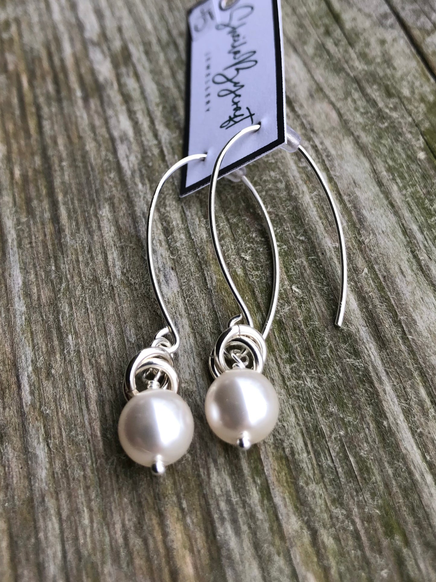 Pearl and Sterling Earrings