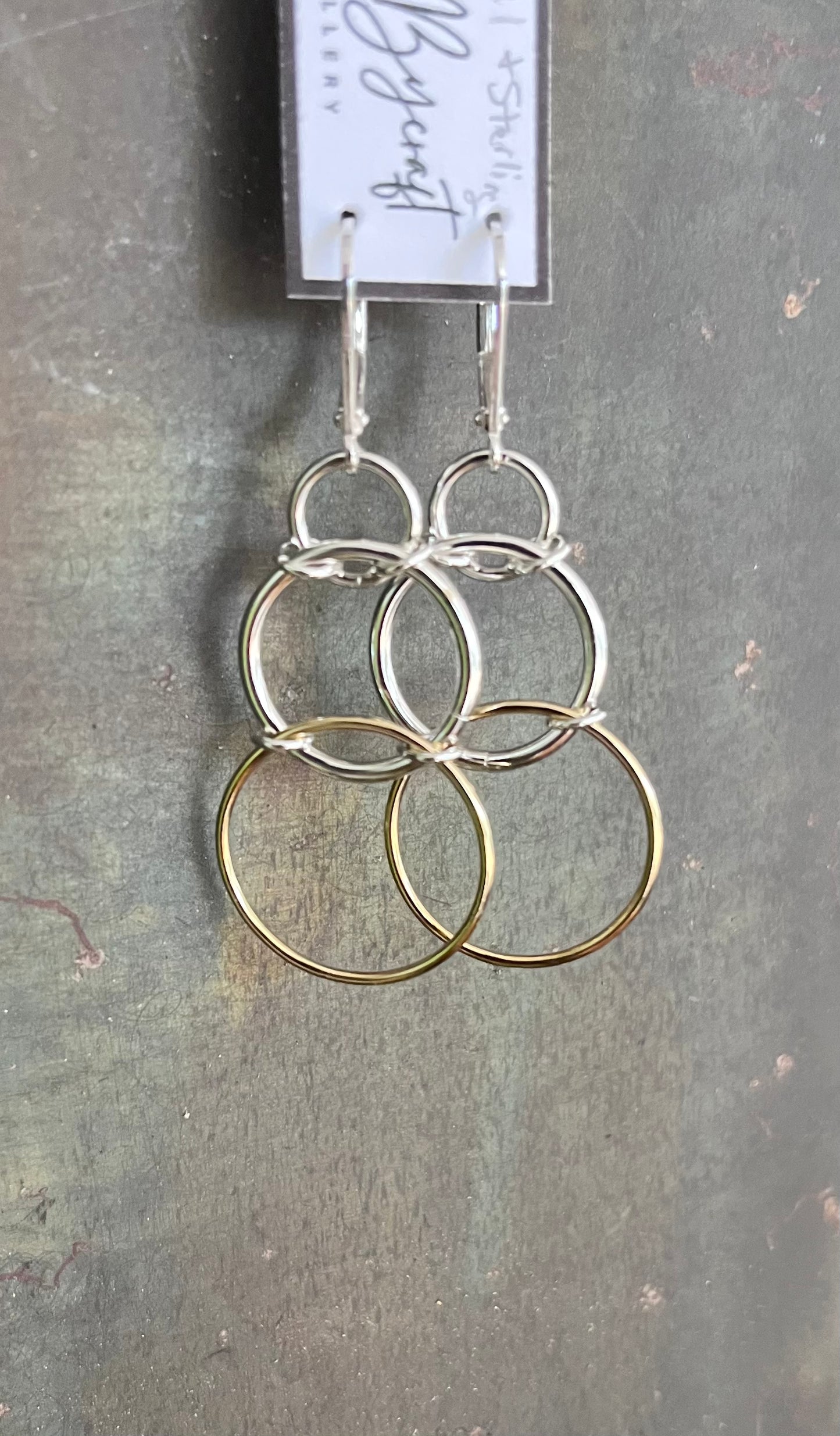 Sterling Silver | 14k Gold-filled Chainmail Trio Earrings
