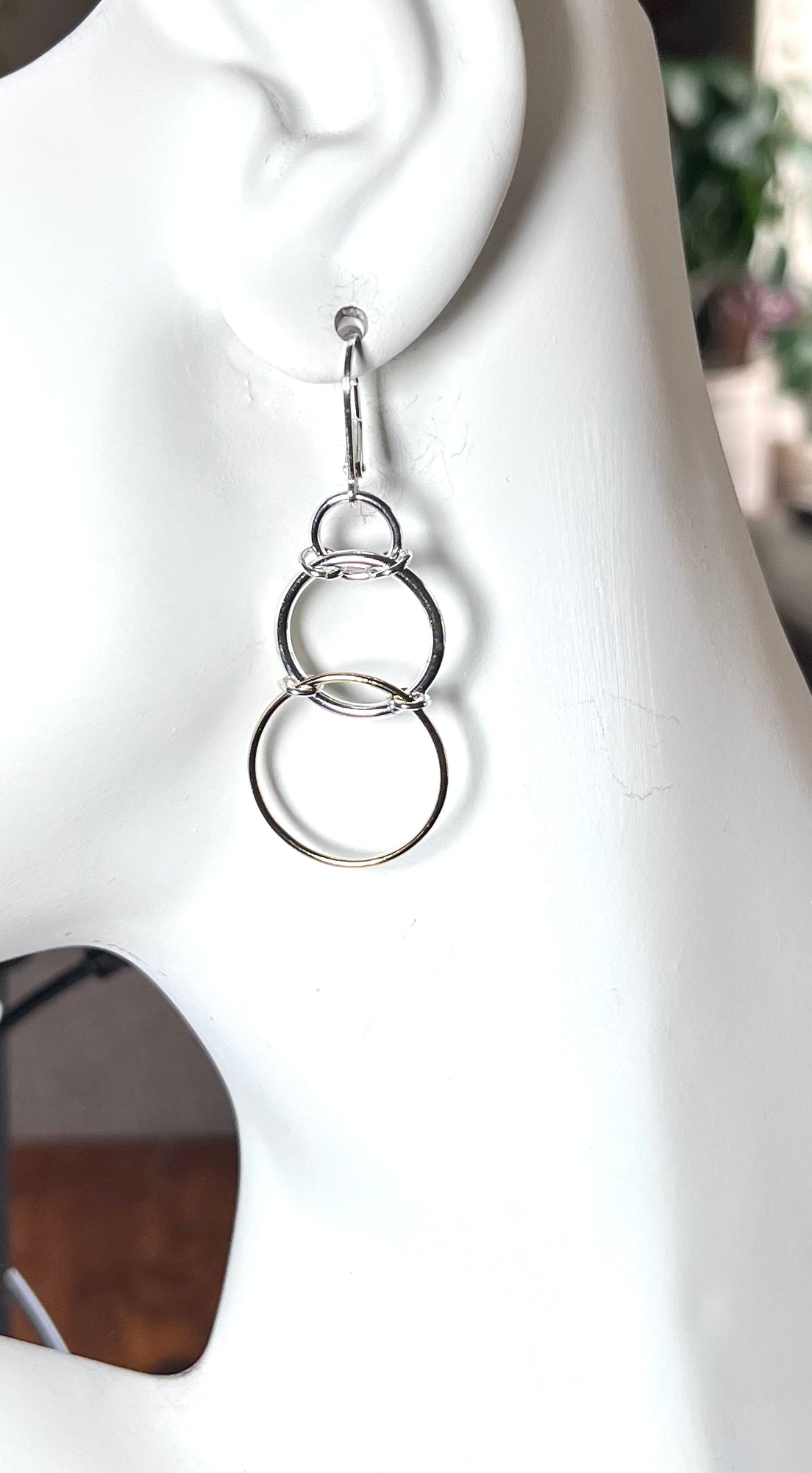Sterling Silver | 14k Gold-filled Chainmail Trio Earrings