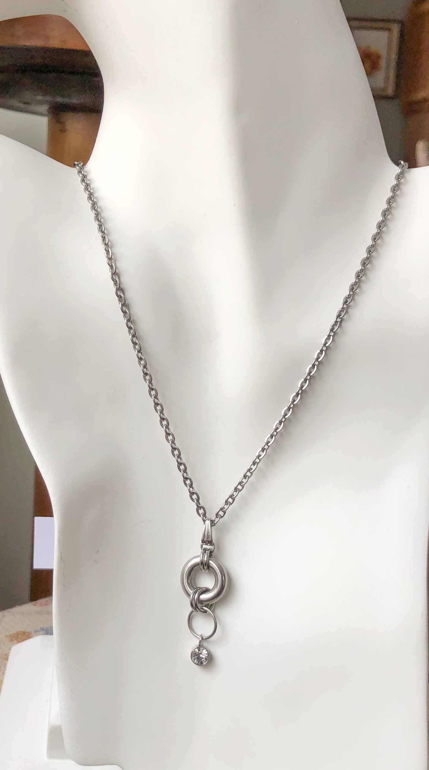 Stainless Steel Circles Necklace