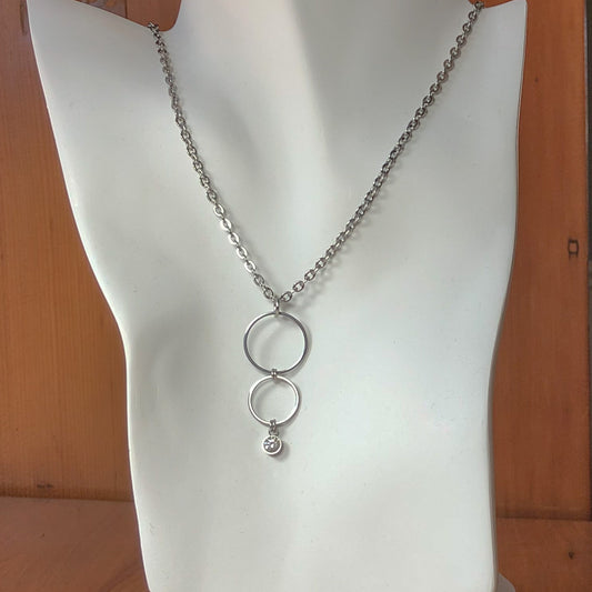 Stainless Steel Circles Necklace