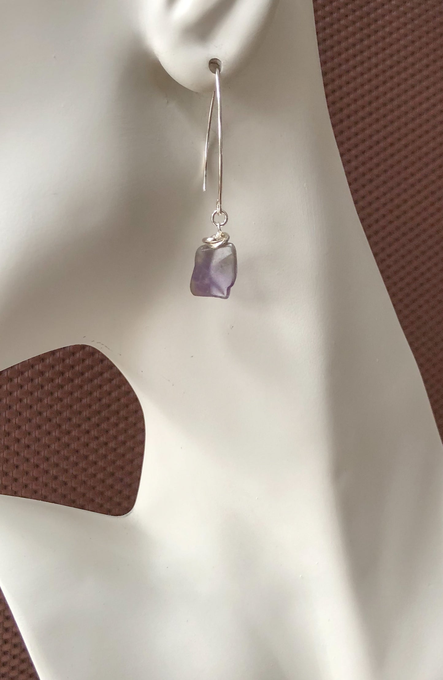 Amethyst and Sterling Earrings