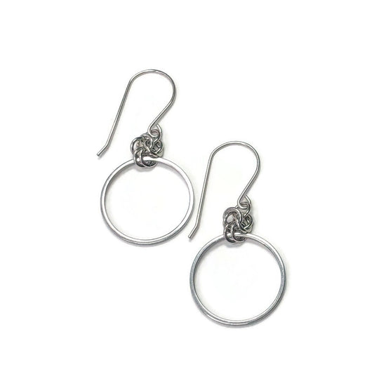 Stainless Steel Earrings - Medium Circle