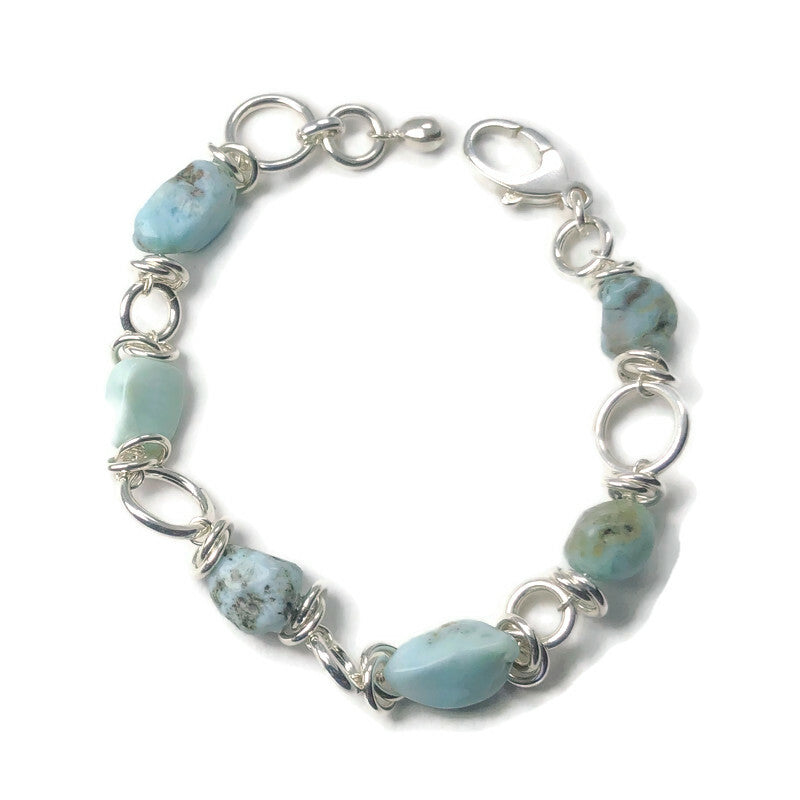 Larimar Gemstone Bracelet