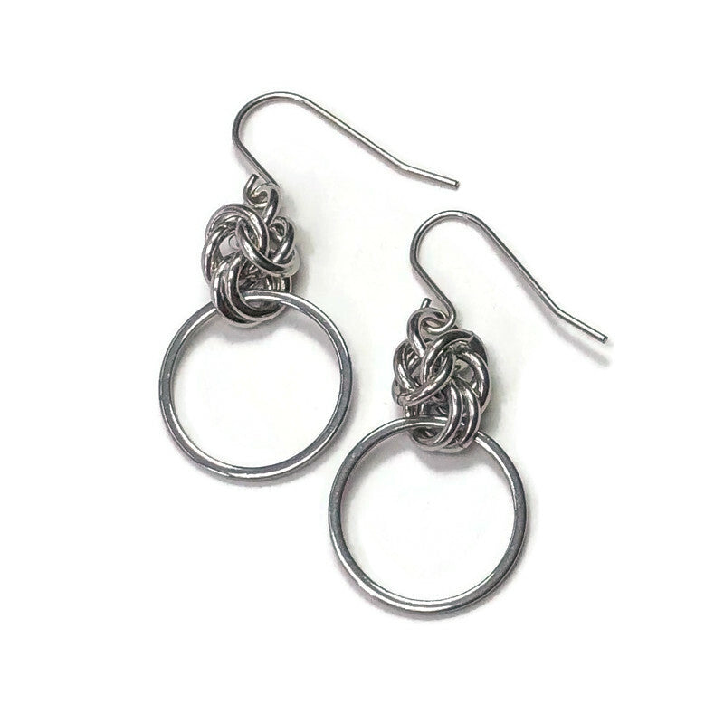 Stainless Steel Circle Earrings