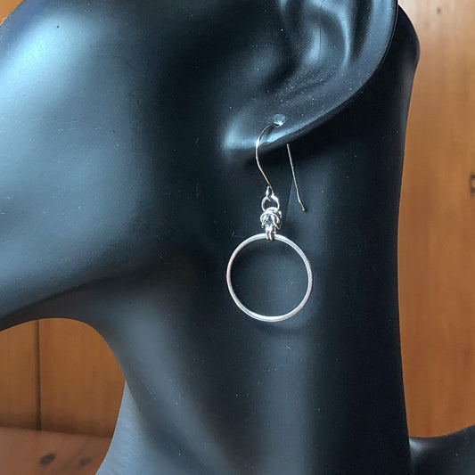 Stainless Steel Earrings - Medium Circle