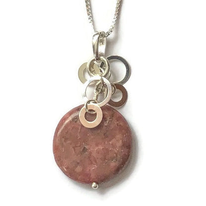 Rhodochrosite Gemstone Necklace