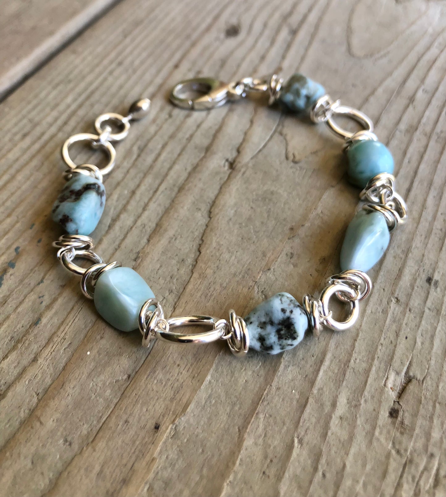 Larimar Gemstone Bracelet