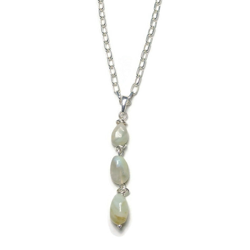 Peruvian Opal Trio Necklace