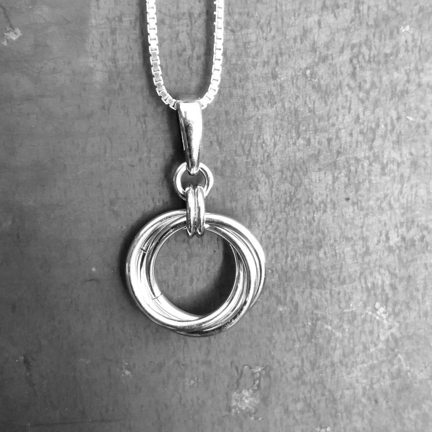 Classic Love Knot Necklace 18” Chain