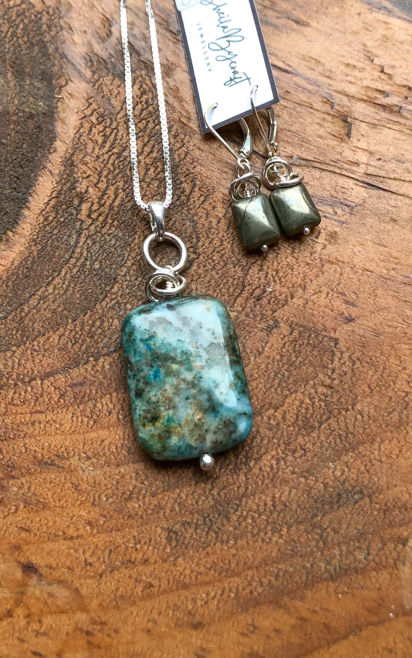 Blue Lagoon Quartz Pendant Necklace