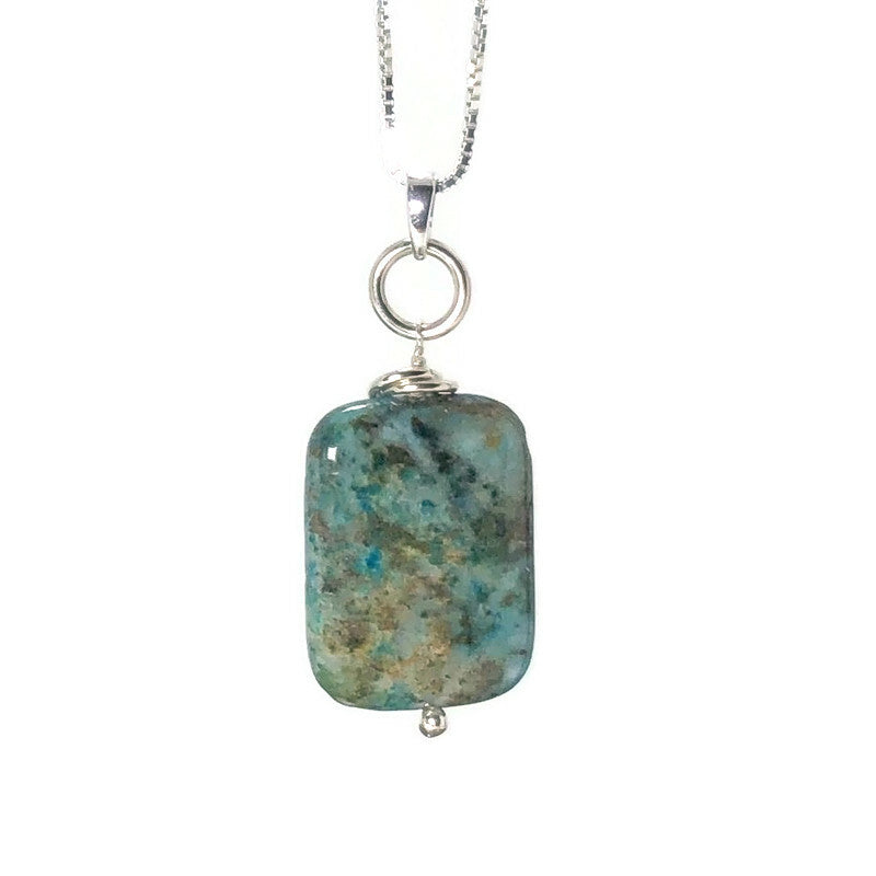 Blue Lagoon Quartz Pendant Necklace