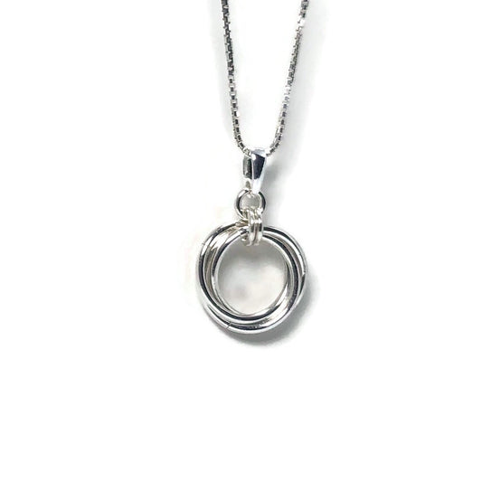 Classic Love Knot Necklace 18” Chain